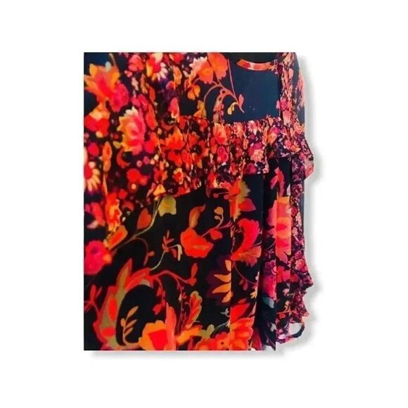 LOFT Ruffle Trim Flowy Long Sleeves Blouse - Picture 3 of 6